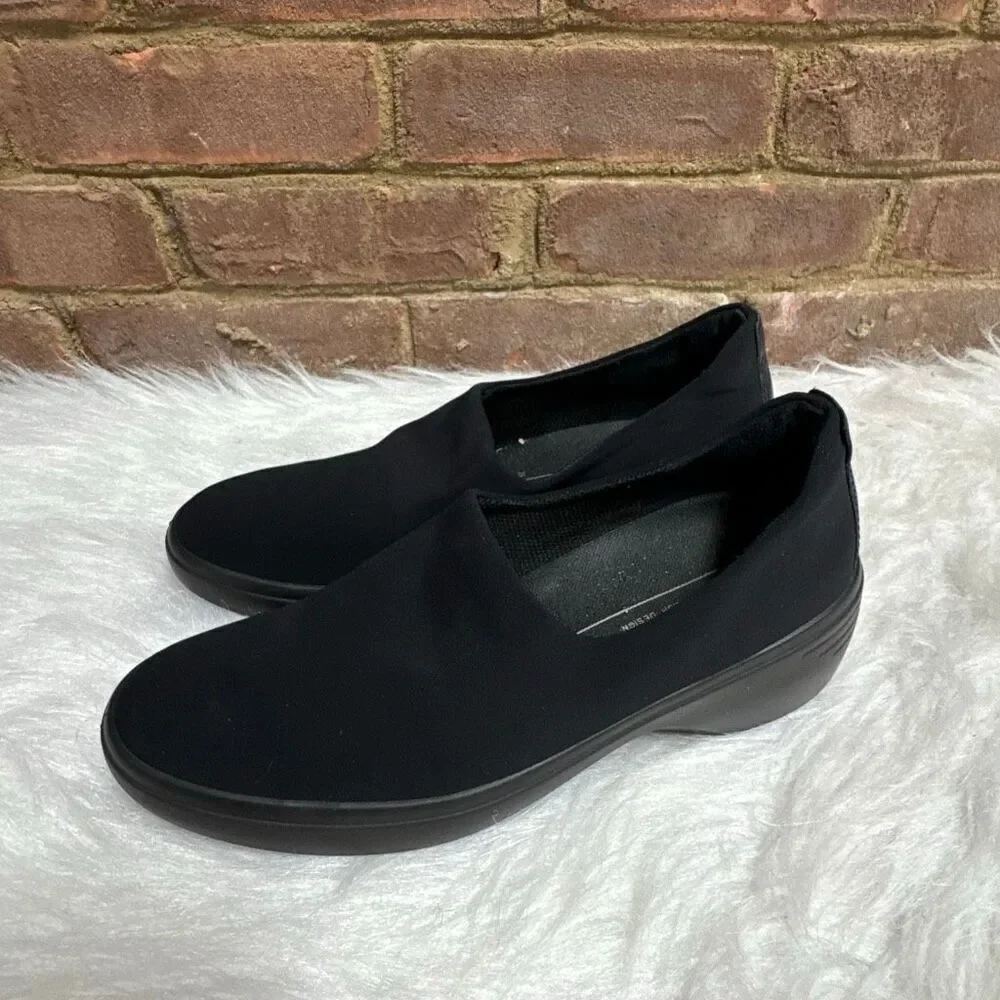 Ecco Women’s Black Danish Design Soft Comfort Wedge Shoe Size 39